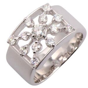Tasaki Diamond Ring K18WG White Gold